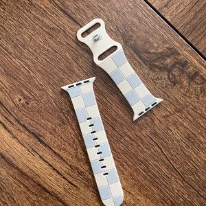 Checkered Wearable Band - Cream and Gray